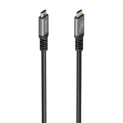 Aisens Cable USB-C Macho 3m 100W 20Gbps 8K Aluminio Negro