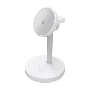 Aisens Cargador Inalámbrico 15W USB-C Qi2 para Móviles, Apple Watch y Auriculares - Blanco