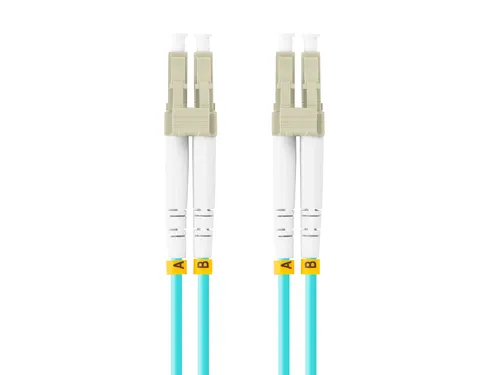 Lanberg Cable de Fibra Óptica InfiniBand 5m LC Color Aguamarina