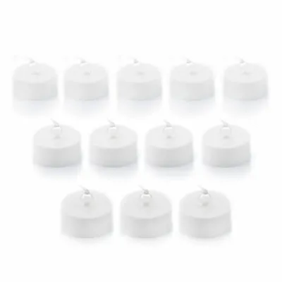 InnovaGoods Pack de 12 Velas de Té LED con Efecto Llama - Luz Cálida - 3.7x3.5cm