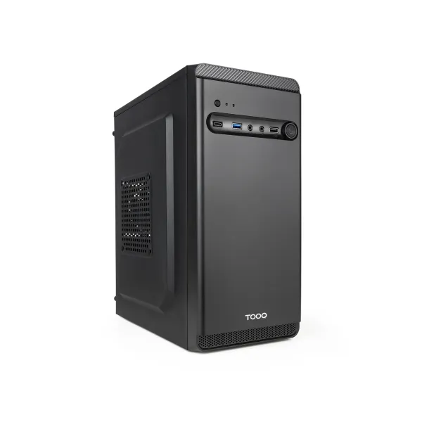 TOOQ TQC-4702-SP Caja MicroATX Dodeka GPU Max 250mm 3x2.5 2x3.5 USB-C F.A 500W Negro