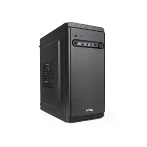 TOOQ TQC-4702-SP Caja MicroATX Dodeka GPU Max 250mm 3x2.5 2x3.5 USB-C F.A 500W Negro
