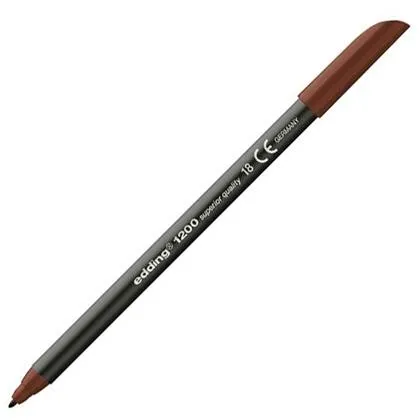 Edding Rotulador 1200 Punta Fina Marrón Oscuro