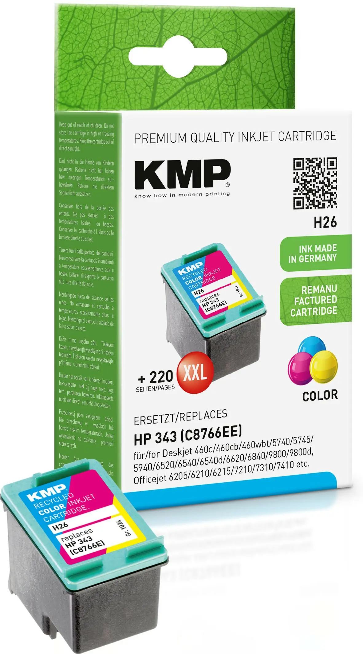 HP Tinta KMP 3 Colores C M Y para DeskJet y OfficeJet Series
