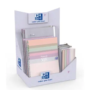 Oxford Expositor con 14 Productos: 4 Carpetas A4+, 5 Cuadernos A5+, 4 Estuches Triangulares
