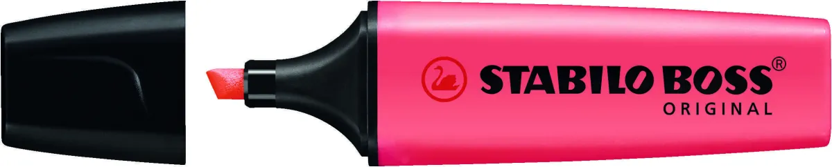 Stabilo Marcador Fluorescente Boss Original Rojo