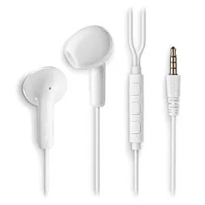 NGS Auricular Intrauditivo Cross Flip Blanco con Micrófono