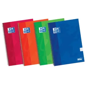 Oxford Cuaderno Espiral Classic White&Erase 80H 4º 90gr 4x4 Tapa Extradura