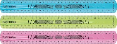 Maped Twist'n Flex Regla Flexible 30cm Irrompible Doble Graduación Colores Aleatorios