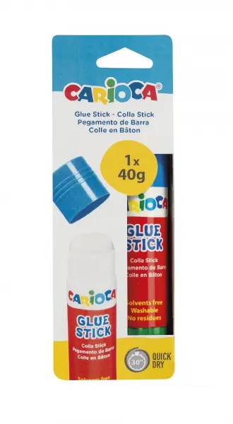 Carioca Pegamento Barra 40gr - Ideal Para Casa, Colegio y Oficina - Sin Disolventes