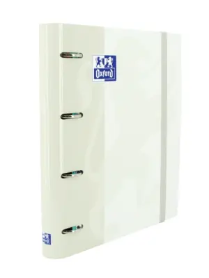 Oxford Carpeta Anillas 4 X 35mm Classic European Binder Con Recambio 100H A4+ 5X5 Tapa Extradura Blanca