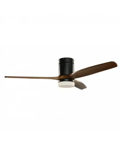 Grunkel Ventilador De Techo Con Luz 41W 6 Velocidades Y Temporizador Madera Oscura