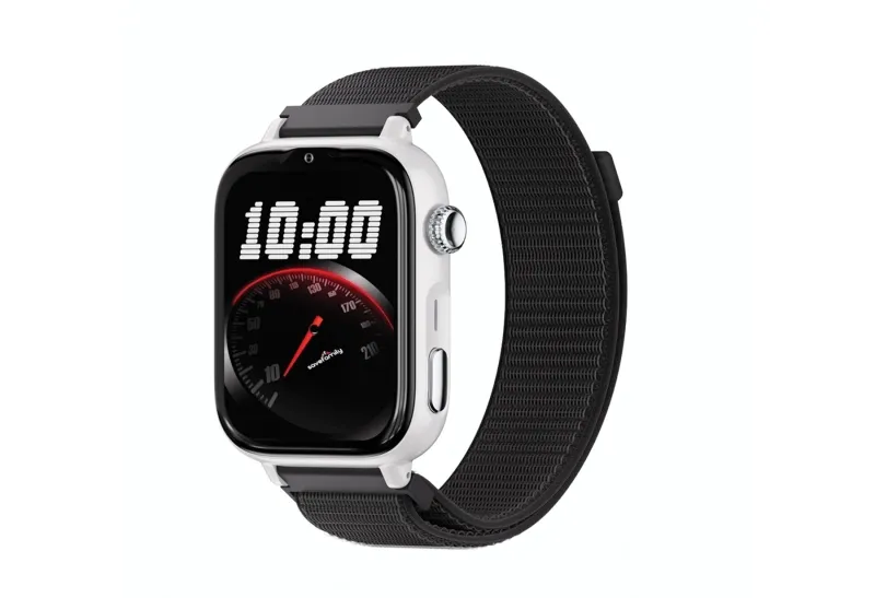 Savefamily Reloj Inteligente Smartwatch Infantil Savewatch Plus 2 - Pantalla Amoled - Carcasa Blanca - Correa Tela Negra