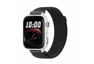 Savefamily Reloj Inteligente Smartwatch Infantil SaveWatch Plus 2 - Pantalla Amoled - Carcasa Blanca - Correa Tela Negra