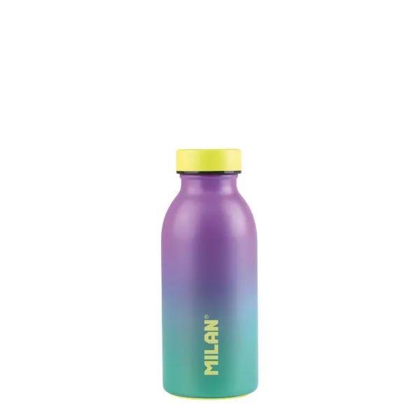 Milan Botella Isotérmica 0.35L Doble Pared Acero Inoxidable Turquesa/Violeta