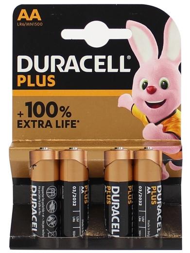 Duracell Pilas Power Plus Lr06 Alcalinas Aa 1.5V Pack-4