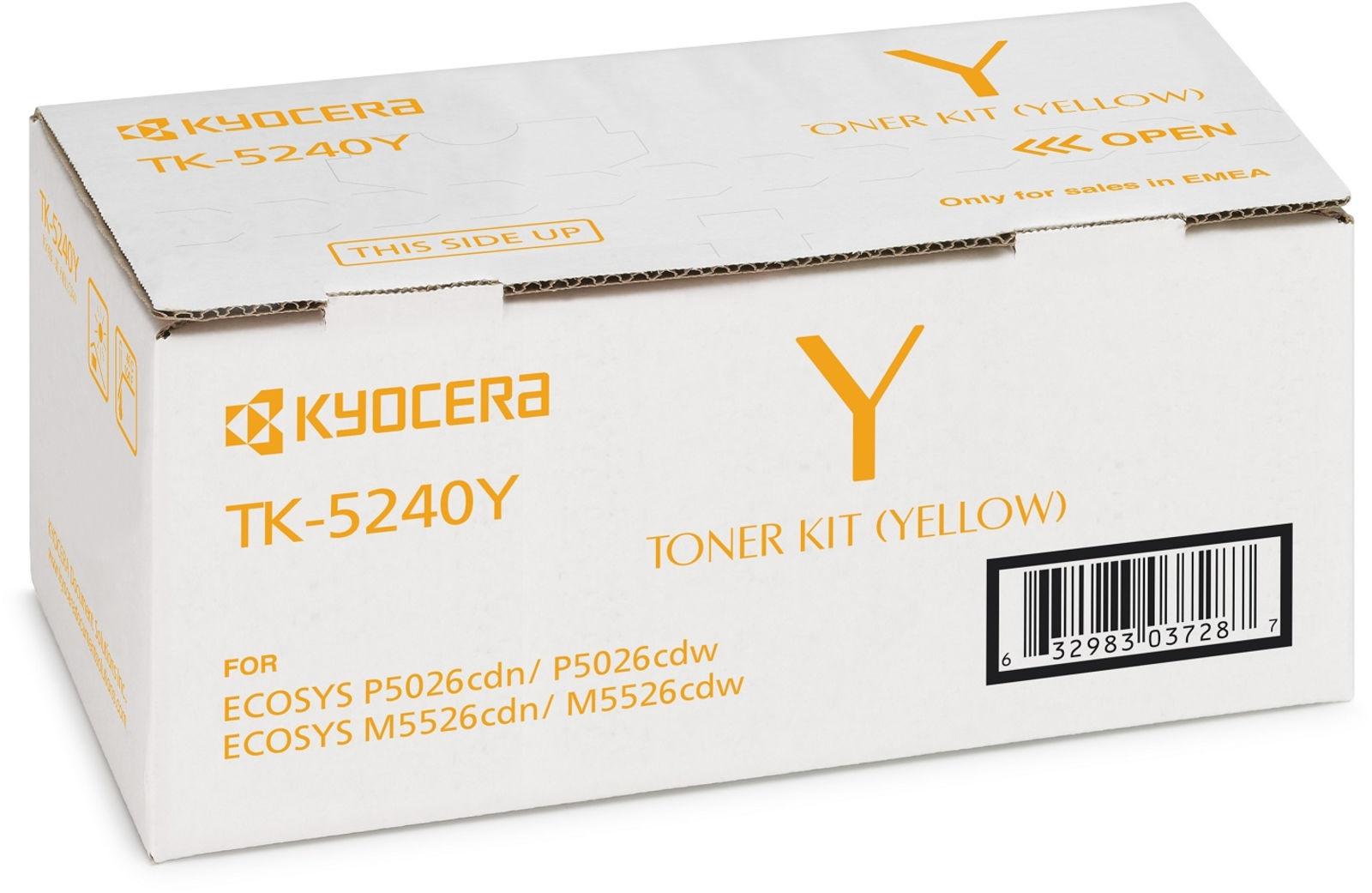 Kyocera Mita Toner Amarillo Ecosys M5526Cdn Ecosys M5526Cdw - Tk-5240Y