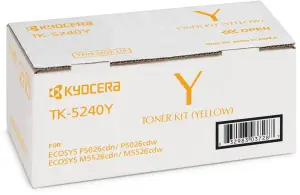 Kyocera Mita Toner Amarillo TK-5240Y para ECOSYS M5526CDN y M5526CDW