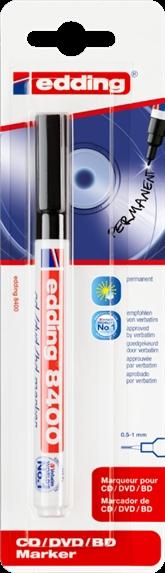 Edding Marcador Permanente Cd/Dvd/Bds Negro Blíster 1 Ud