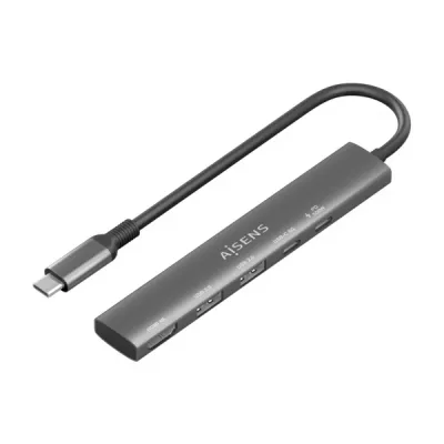 Aisens USB-C Dock 5 en 1 - HDMI, 2xUSB-A, 1xUSB-C, 100W PD - 15cm - Gris