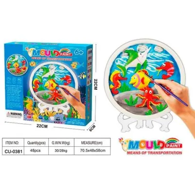 Roymart Set De Pintura Molde Ocean Fish