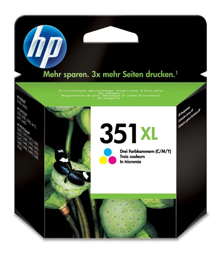 Tinta Pack 3 Colores  C M Y  Deskjet 4260 / D 4200  Serie /  Office Jet 4210 J 5730 5780 5785 / Photosmart C 4200 4280 4380 4500  D 5280 5360 - Nº 351 Xl