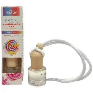 Prady Ambientador Coche Piruleta 6 ml con Cuerda para Espejo Retrovisor