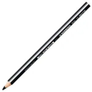 Stabilo Lápiz De Color Trio Grueso Negro Caja 12 Unidades