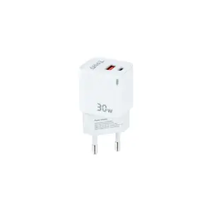 TooQ Cargador Pared GAN USB-C/USB-A 30W