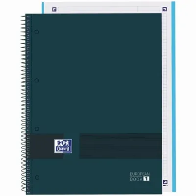 Oxford Cuaderno Write & Erase A4+ 80H 5x5mm Microperforado Tapa Extradura Azul Petróleo