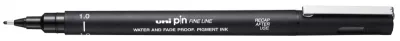 Uni-ball PIN10-200 Rotulador Calibrado 1mm Punta Poliacetal Tinta Pigmentada Negra