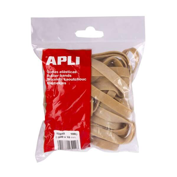 Apli Gomas Elasticas Ø 200 X 10 Mm - Alta Calidad - Bolsa Con 100G