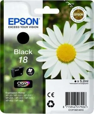 Epson Tinta Negro Expression Home Xp-102/205/305/405 - Nº18