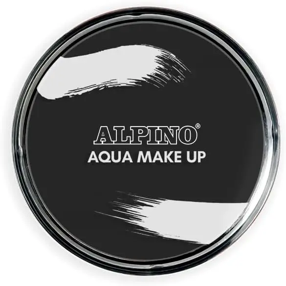 Alpino Aqua Make-Up Polvera Facial Acuarelable Color Negro - Lavable con Agua y Jabón