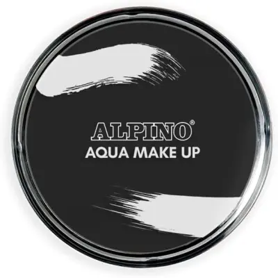 Alpino Aqua Make-Up Polvera Facial Acuarelable Color Negro - Lavable con Agua y Jabón