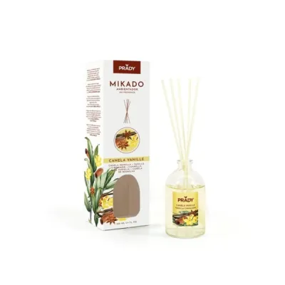 Prady Ambientador Mikado Canela Vanille 100 ml con Varitas Difusoras