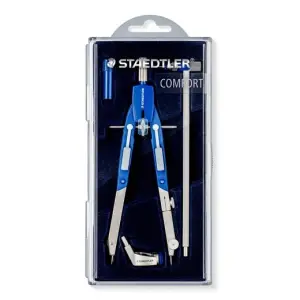 Staedtler Mars 552 02 Compás de Precisión con Patas Articuladas y Ajuste Rápido