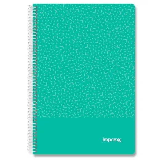Imprex Cuaderno Espiral Tapa Pp Folio 80H 90Gr 4X4 Verde