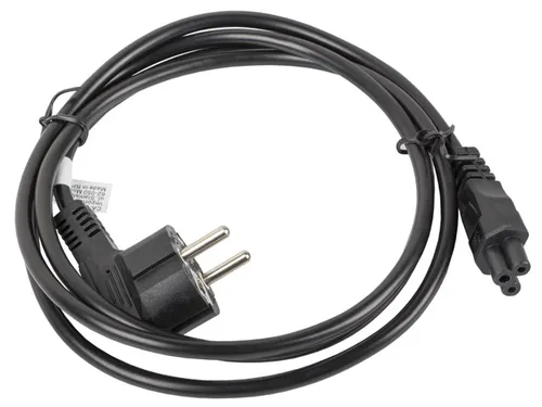 Lanberg Cable De Transmisión Negro 1,8 M CEE7/7 C5 Acoplador
