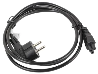Lanberg Cable De Transmisión Negro 1,8 M CEE7/7 C5 Acoplador