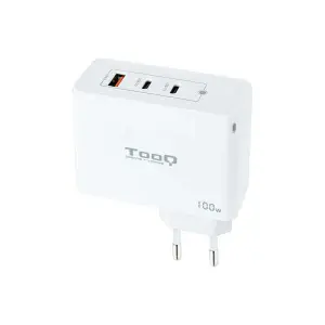 TOOQ Cargador USB-C 100W TQWC-GANQC2PD100WT 2xUSB-C 1xUSB-A Blanco