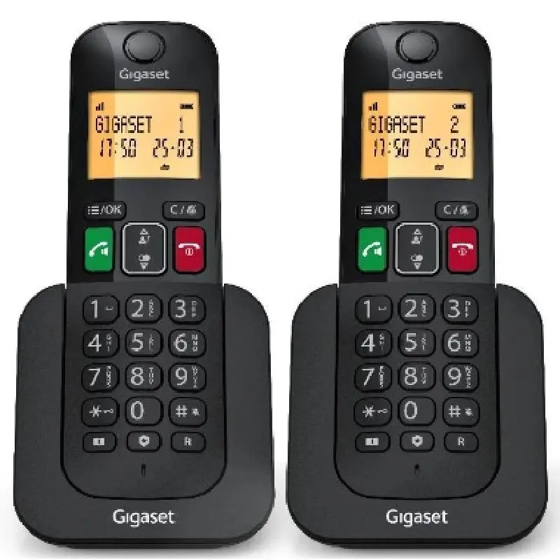 Gigaset Elemental 400 Inalámbrico DECT Duo - Teléfono Fijo Inalámbrico