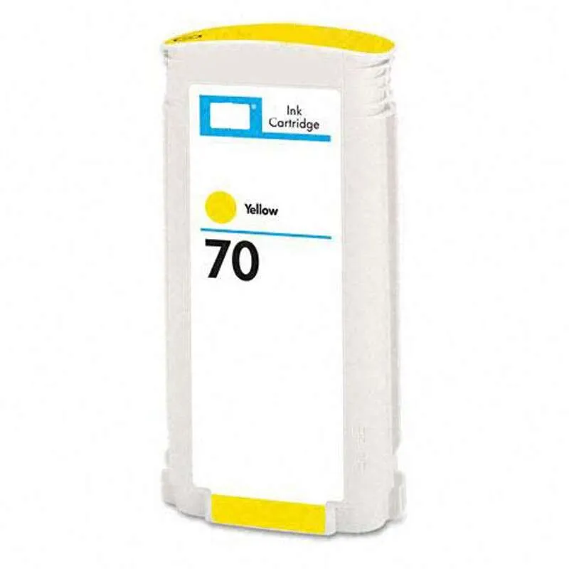 Generico Hp 70 Amarillo Cartucho De Tinta Pigmentada - Reemplaza C9454A
