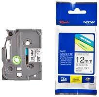 Brother Cinta Rotuladora Laminada Texto Negro Sobre Blanco - 12Mmx8M - Sin Blister