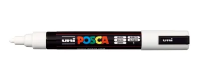 Posca Marcador PC-5M No Permanente Punta Forma De Bala 1,8 - 2,5 mm Blanco