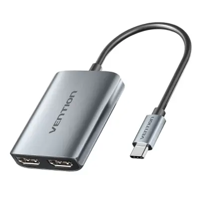 Vention Adaptador USB-C a HDMI 15cm 4K - Aluminio y ABS - Color Gris