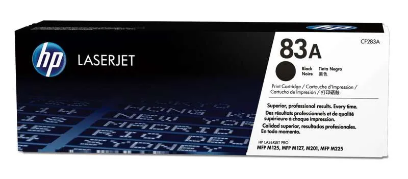 HP Tóner Negro LaserJet Nº 83A para MFP M125nw/M127fn/M127fw
