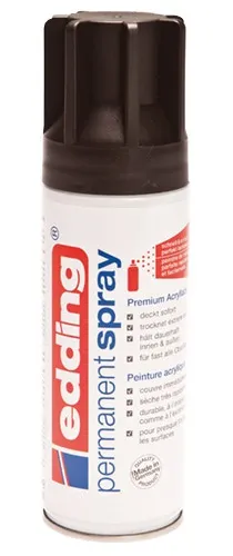 EDDING PINTURA PERMANENTE EN SPRAY BOTE 200ML NEGRO MATE
