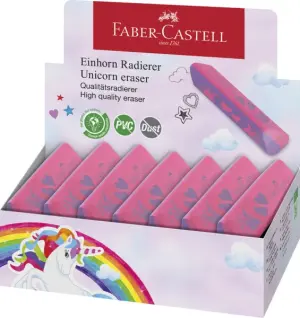 Faber-Castell Goma de Borrar Triangular Ergonómica Sin PVC - Borrado Limpio