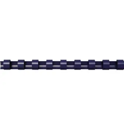Fellowes Pack de 100 Canutillos de Plástico 8mm para Hasta 40 Hojas - Color Azul